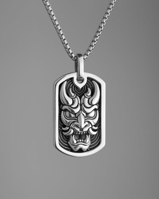 Hannya Dog Tag Necklace