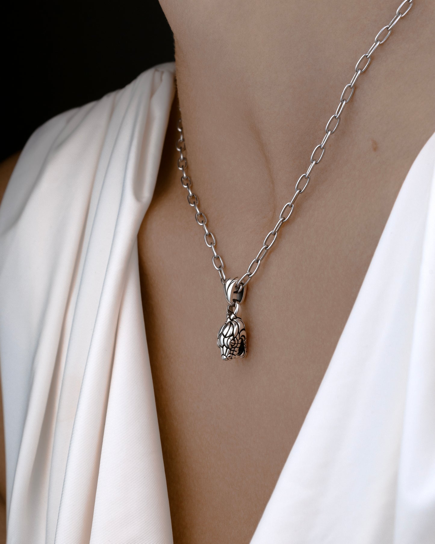 Hissing Snake Pendant Necklace