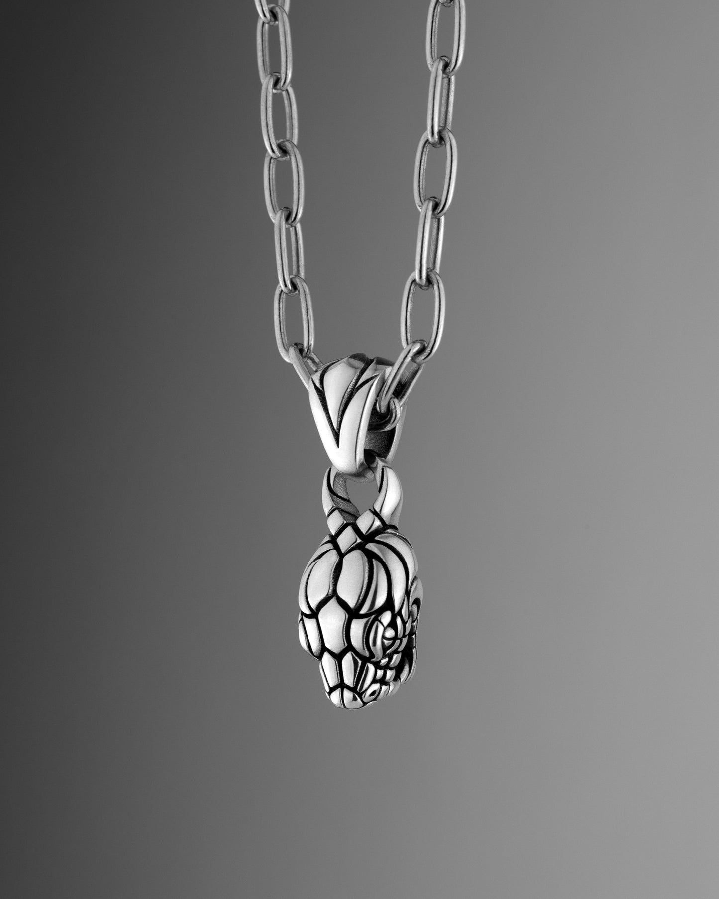 Hissing Snake Pendant Necklace