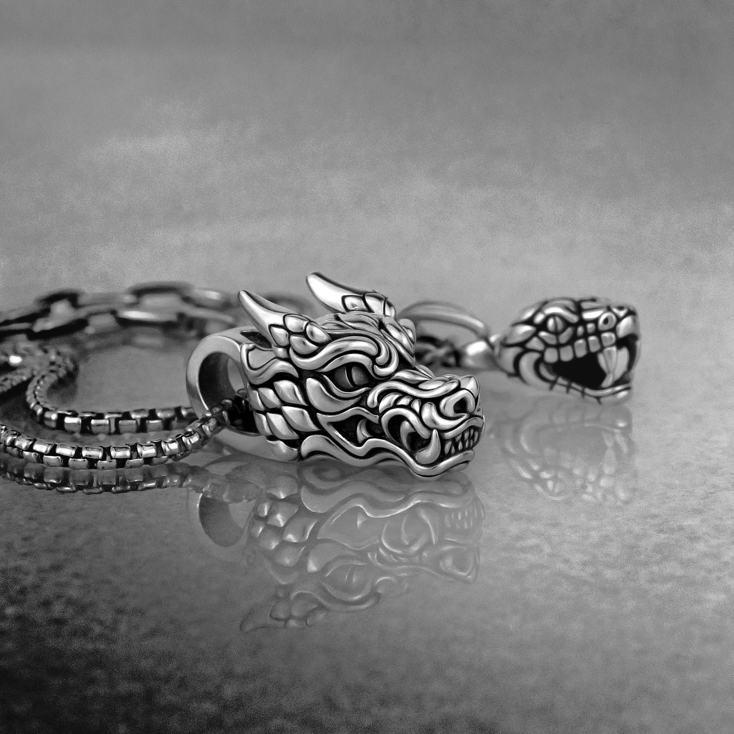 Dragon Head Pendant Necklace