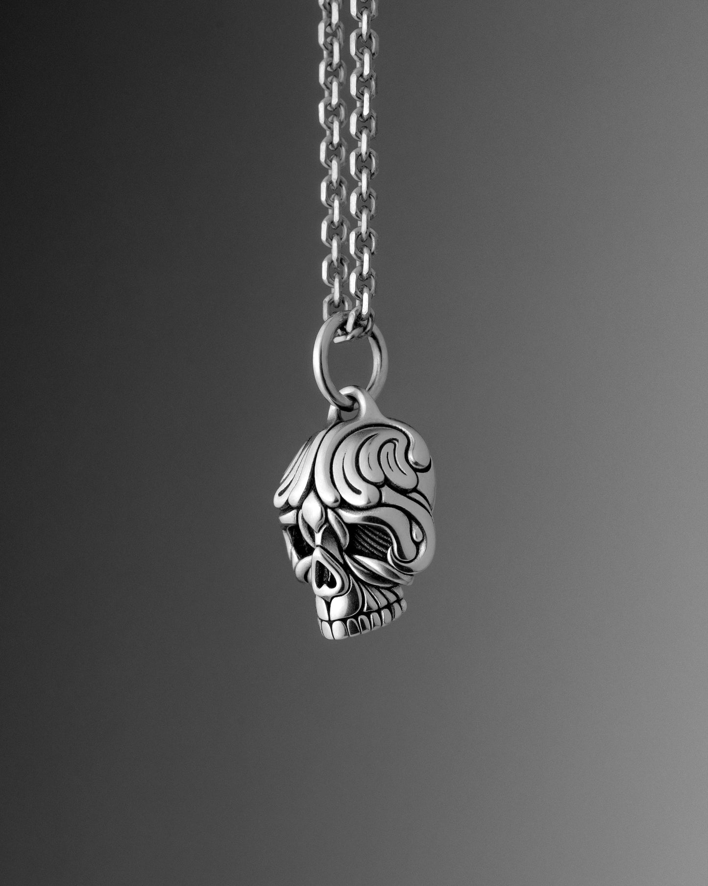 Petite Lace Skull Charm