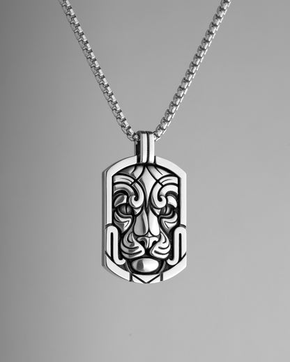 Deco Jaguar Pendant Necklace