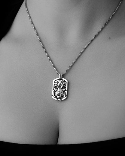 Deco Jaguar Pendant Necklace