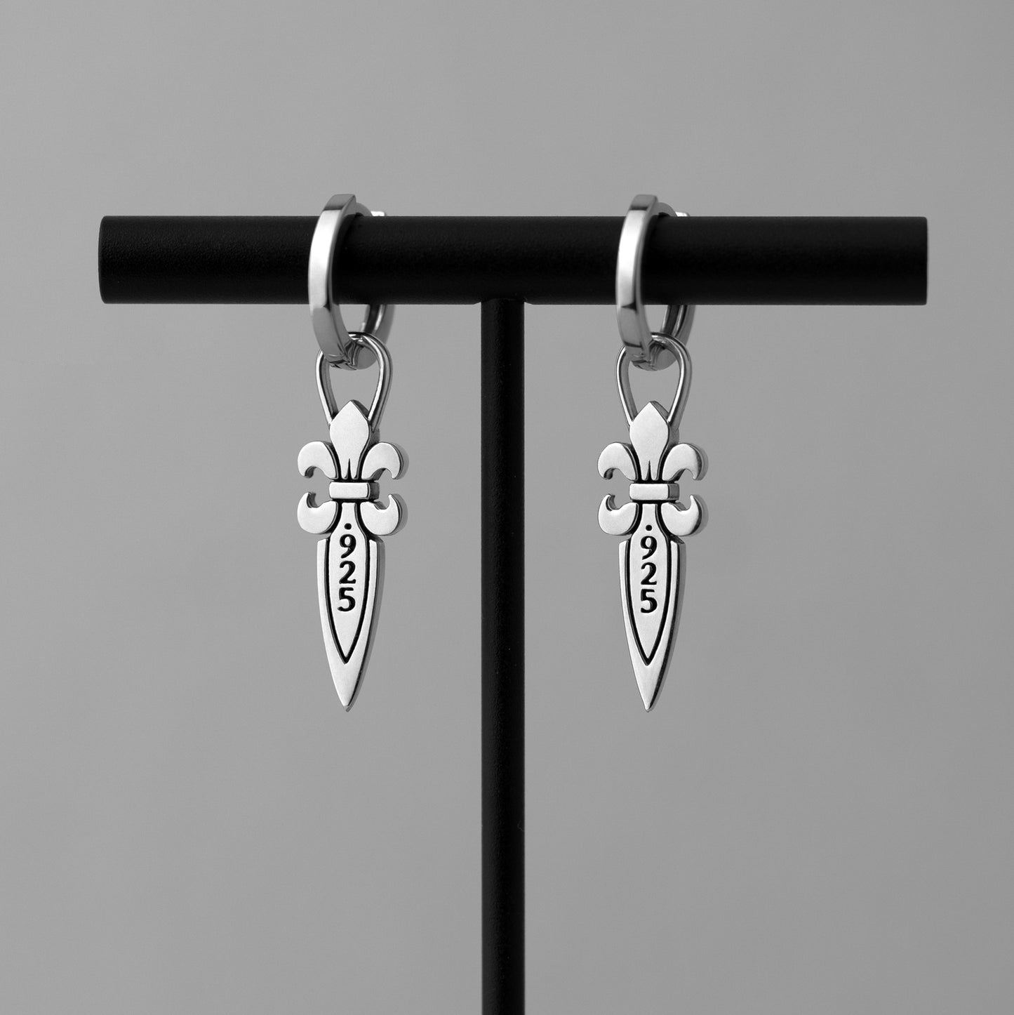 Fleur De Lis Dagger Earrings