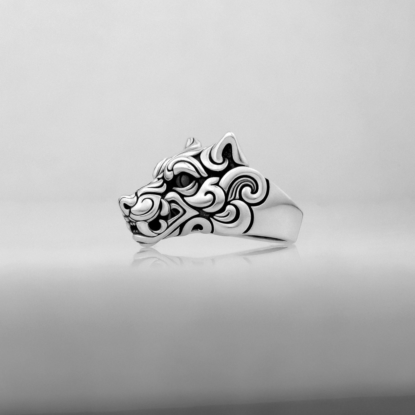 Oni Wolf Ring