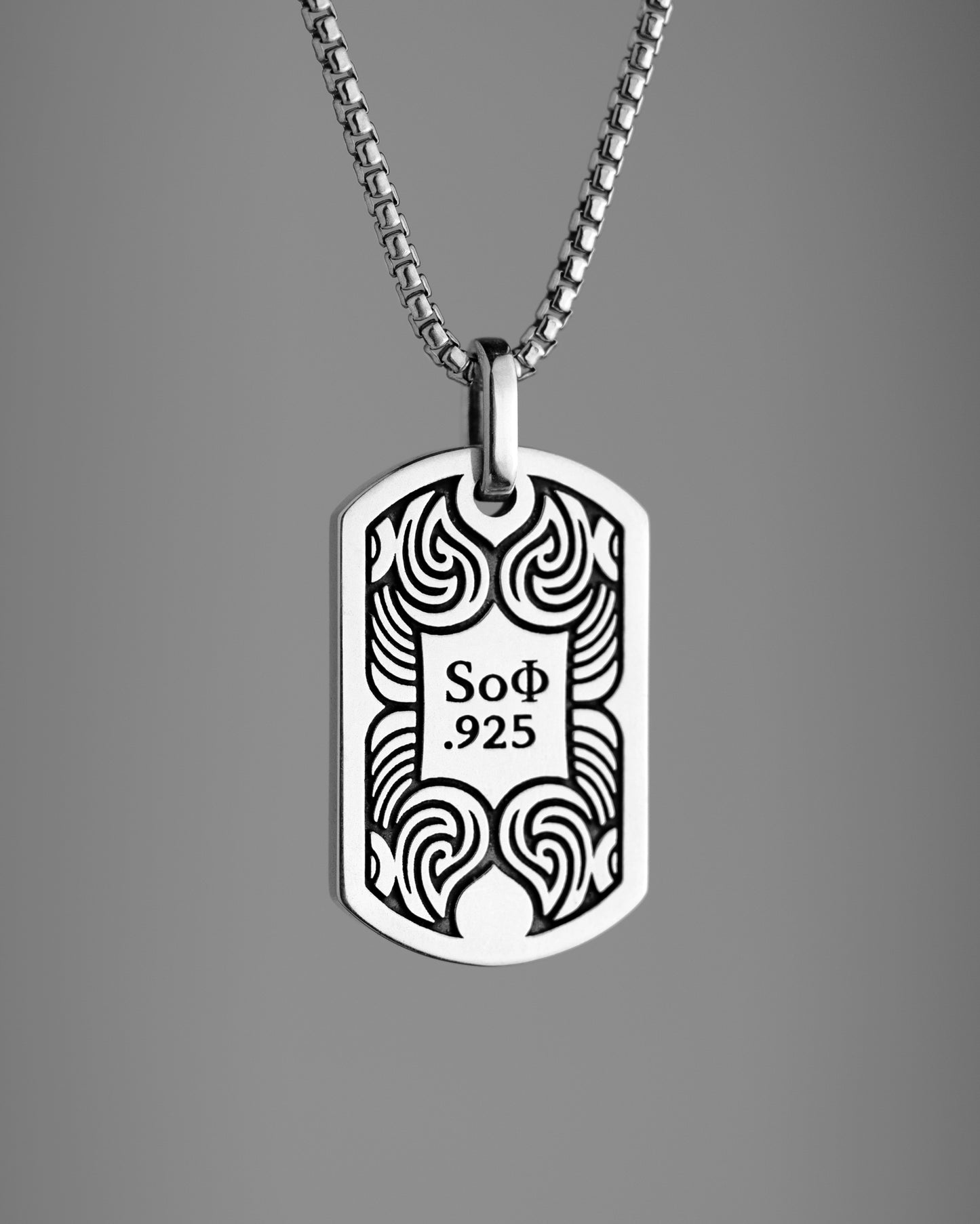 Tiger Dog Tag Necklace