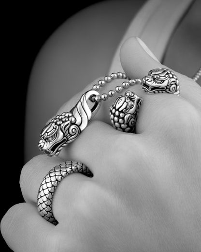 Foo Dog Pendant Necklace
