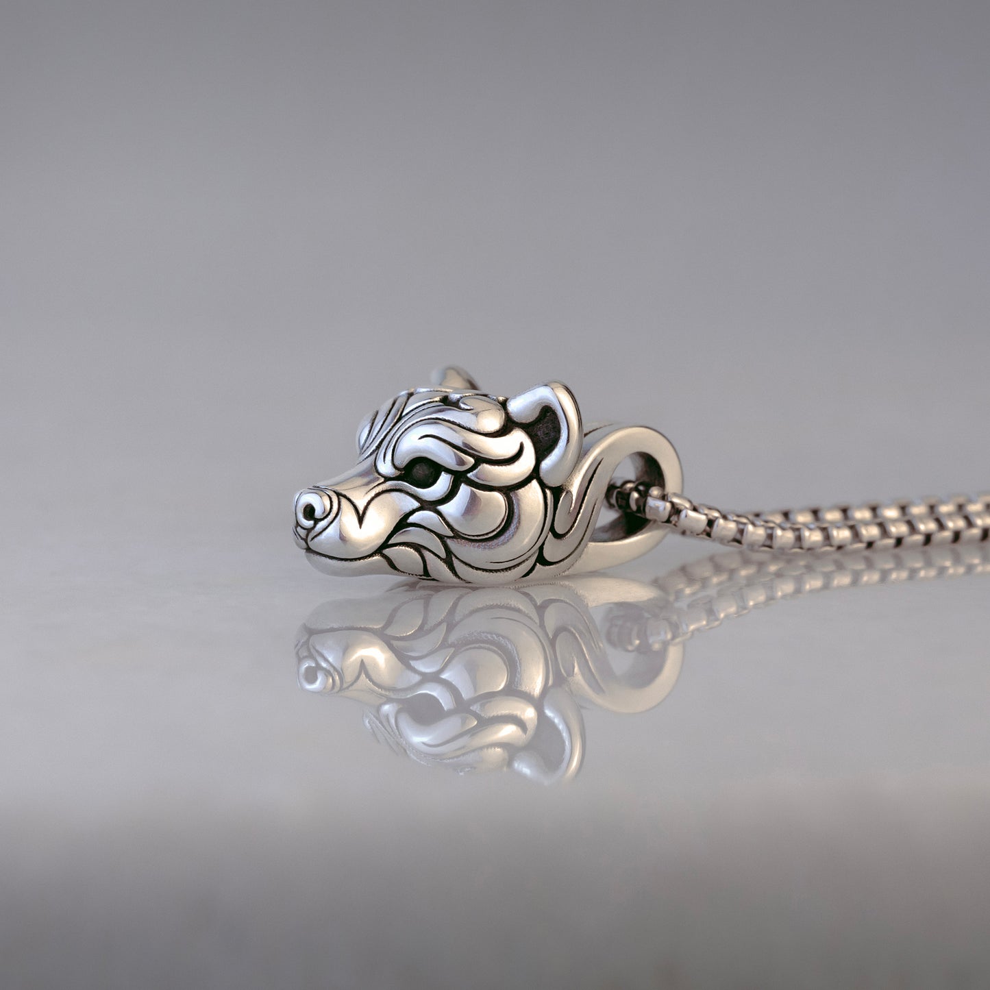 Bear Head Pendant Necklace