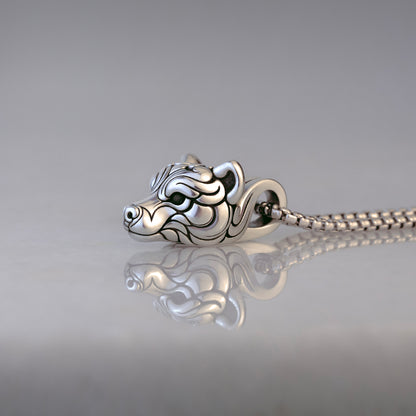 Bear Head Pendant Necklace