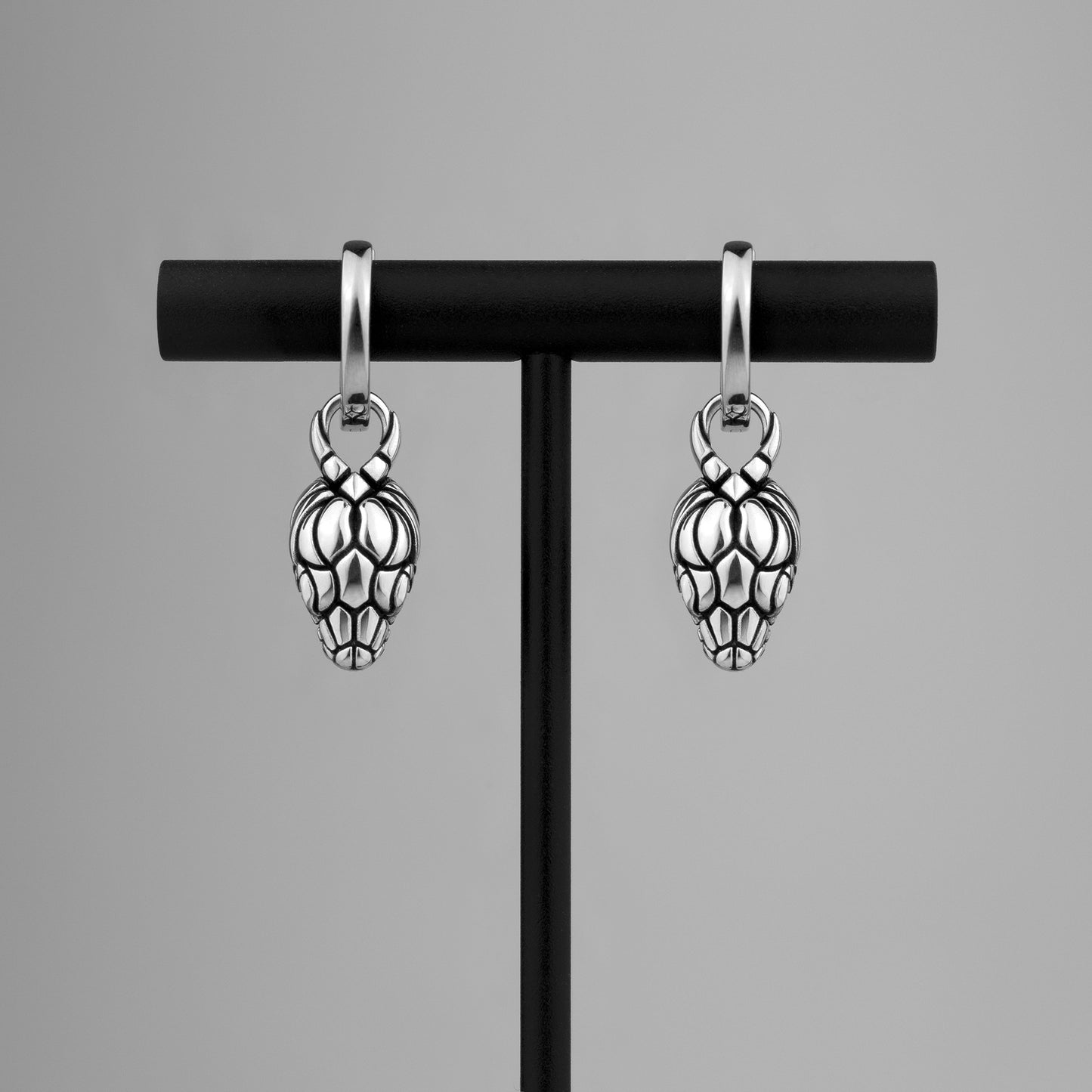 Hissing Snake Drop Earrings
