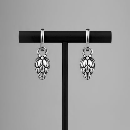 Hissing Snake Drop Earrings