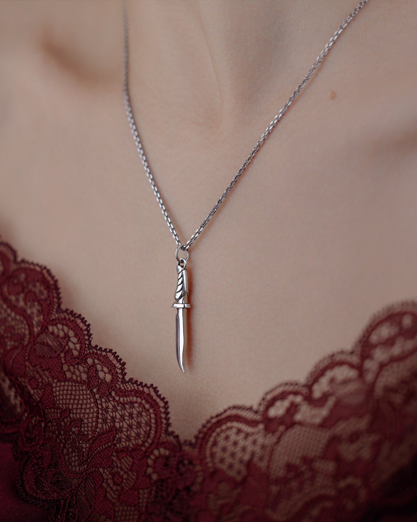 Dagger Pendant Necklace