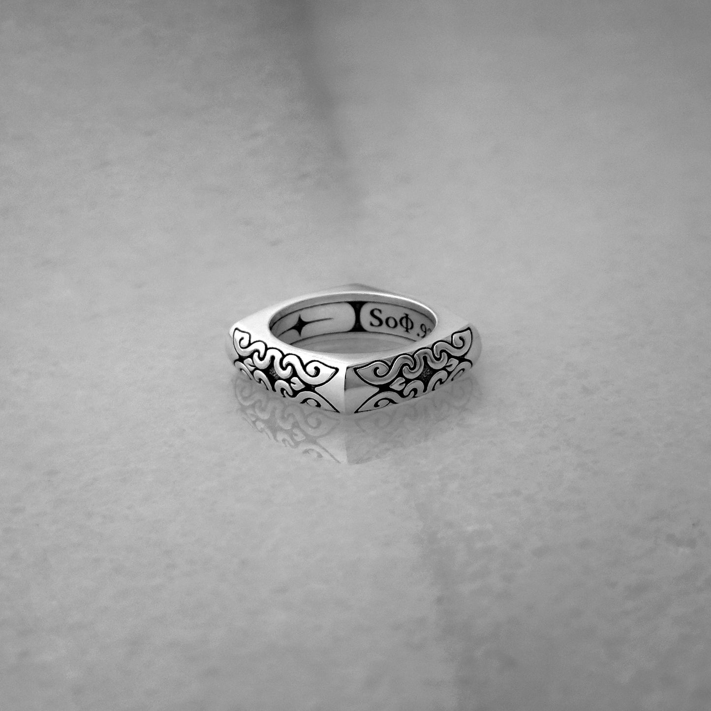 Ornate Square Ring