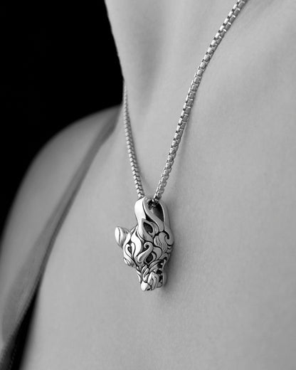 Wolf Head Pendant Necklace