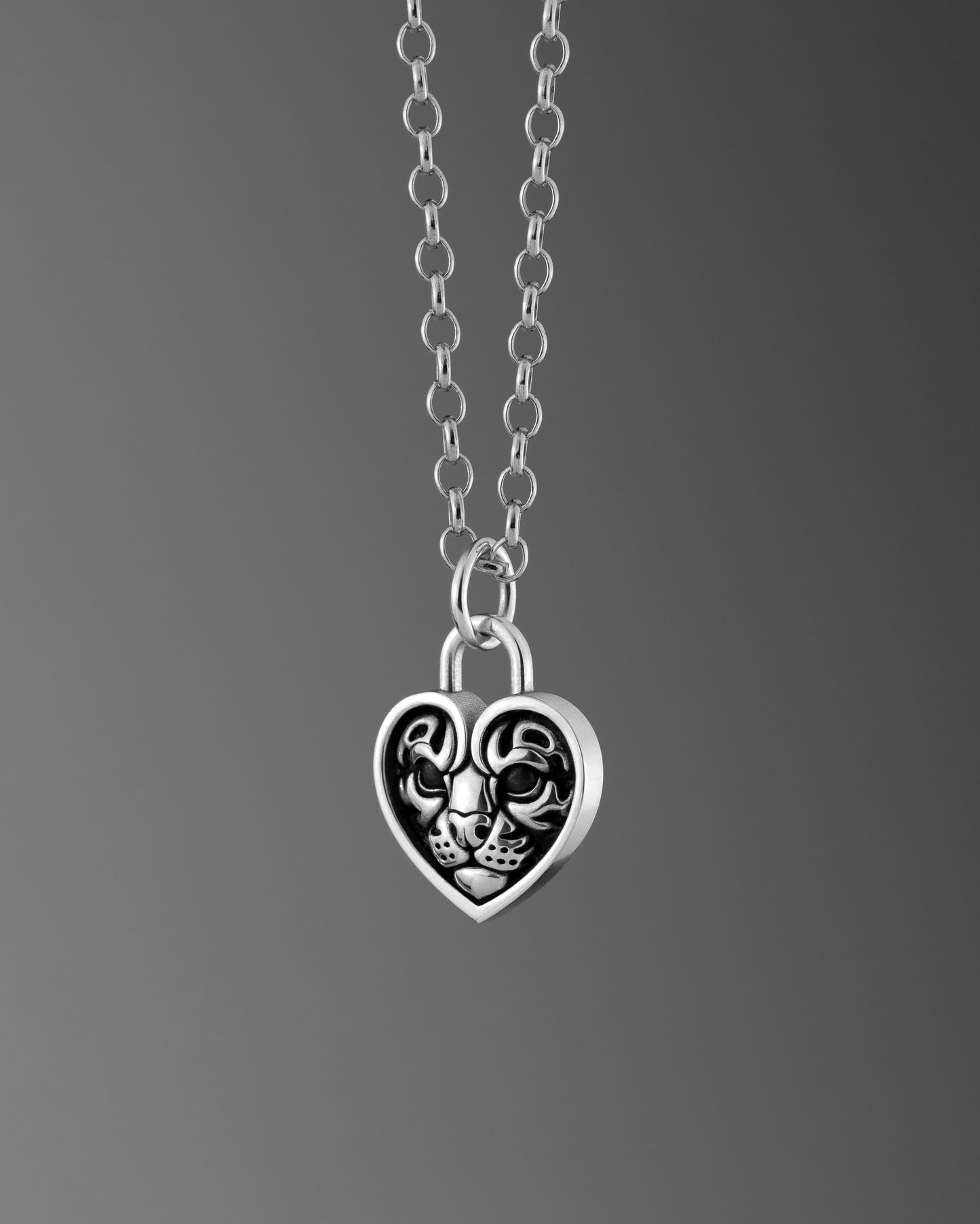 Ocelot Heart Lock Pendant