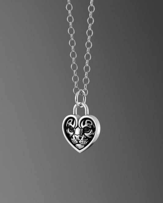 Ocelot Heart Lock Pendant